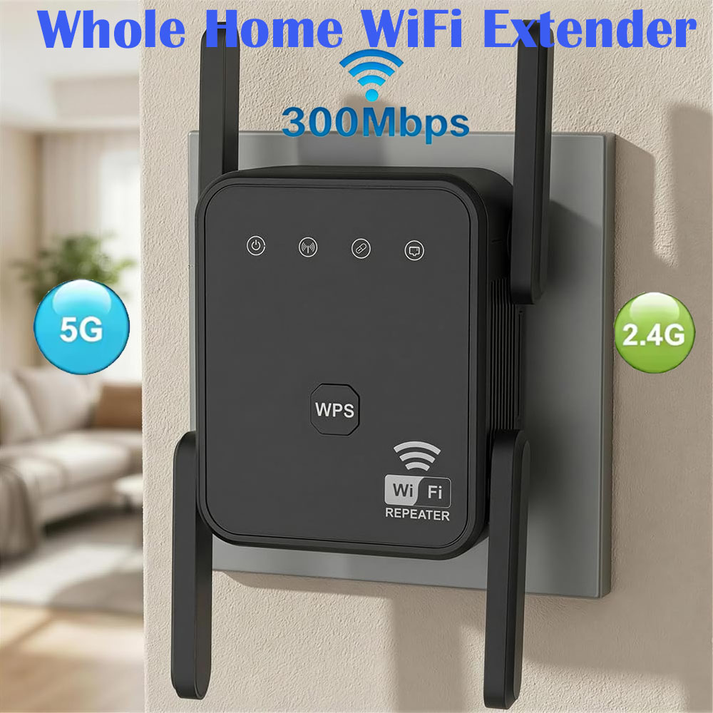 Home Security Outdoor - 2026 New WiFi Repeater 300Mbps 2.4GHz