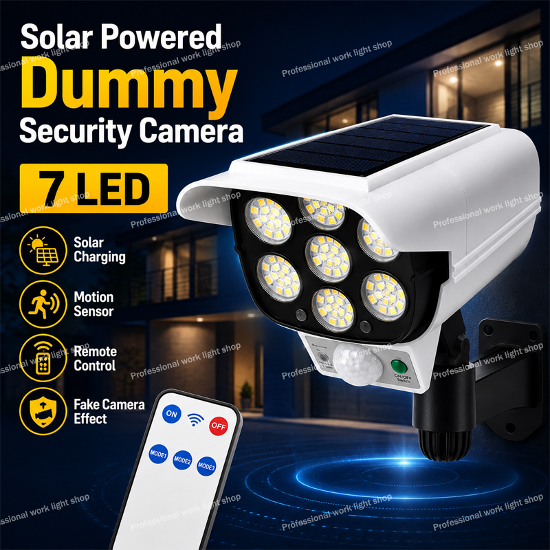 Home Yard Security Cameras - 77 LED Solar Dummy Security Camera