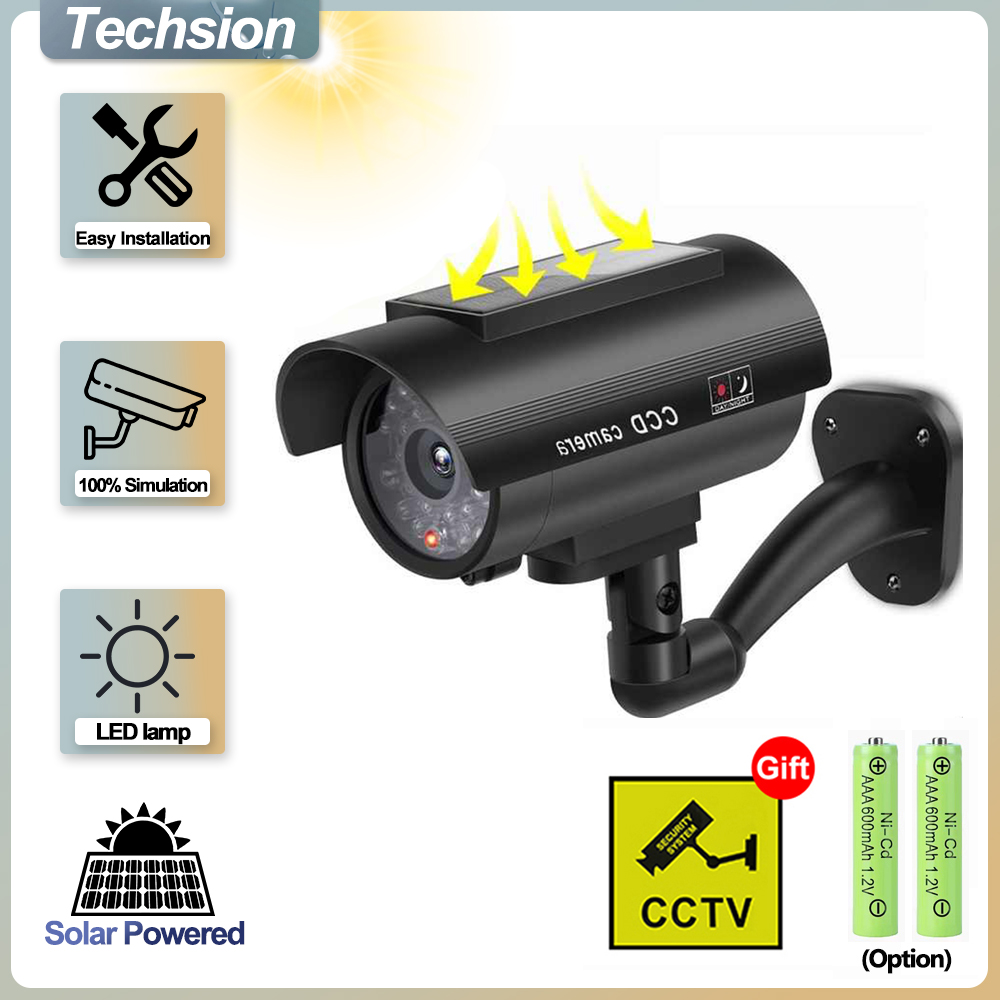 Solar Security Light - Solar Panel Dummy Surveillance Camera Outdoor