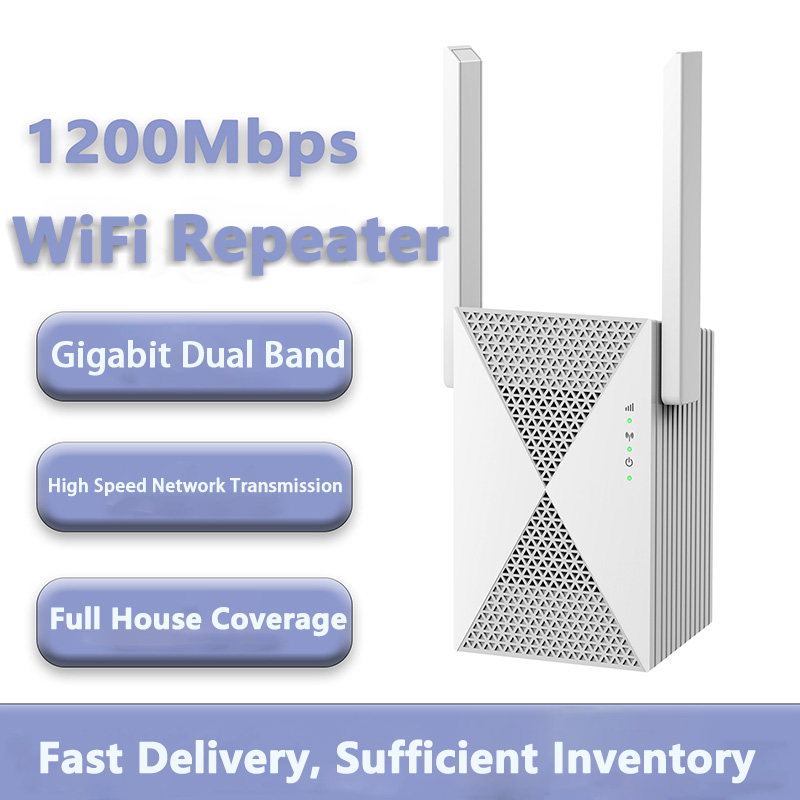 Home Security And Internet - 1200Mbps WiFi Repeater Wireless Signal Extender