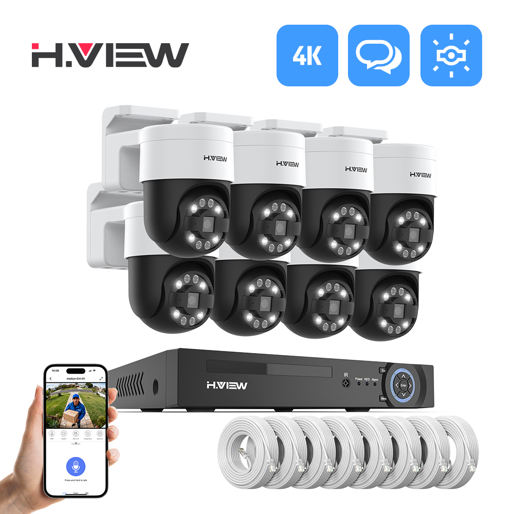Home Security Ideas - H.view 8Ch 4K 5MP 8MP Cctv