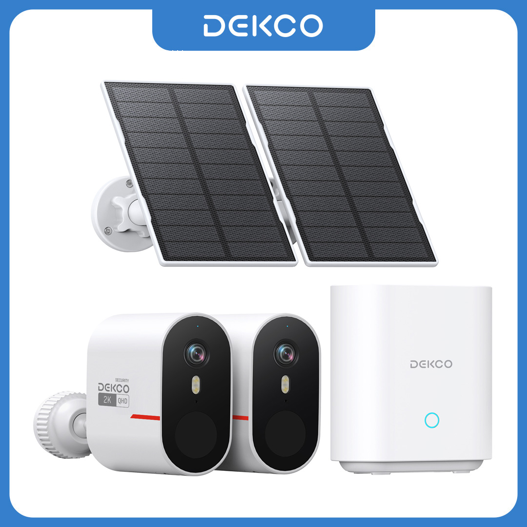 Home Security Ideas - Dekco 3MP WiFi Solar Camera System