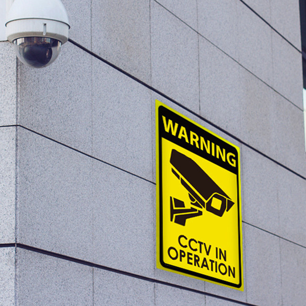Home Yard Security Cameras - Adhesive Acrylic Cctv Security Warning Sign