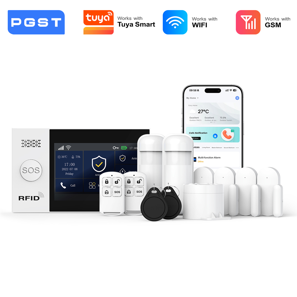 Home Security Diy - PGST 2G GSM WiFi Alarm System