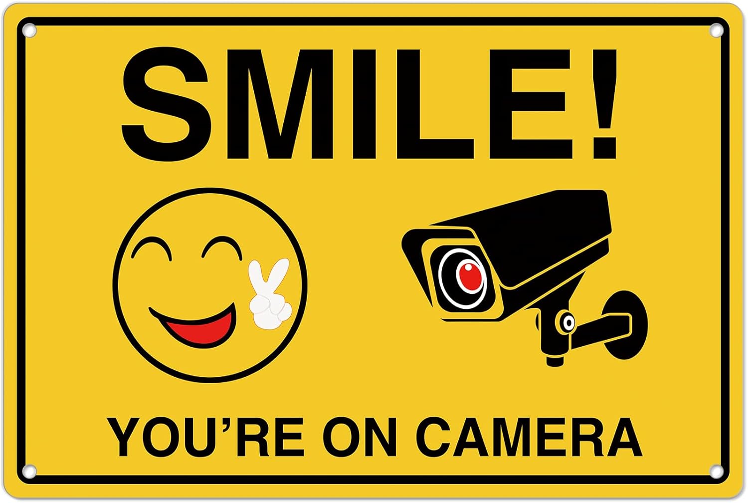 Home Security Ideas - Smile Youre On Camera Signs ;