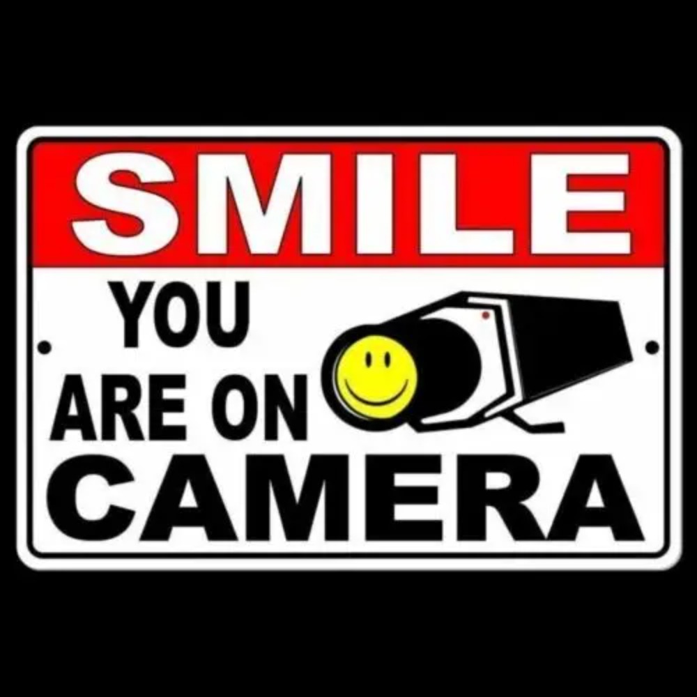 Home Yard Security Cameras - Smile You Are On Camera Warning