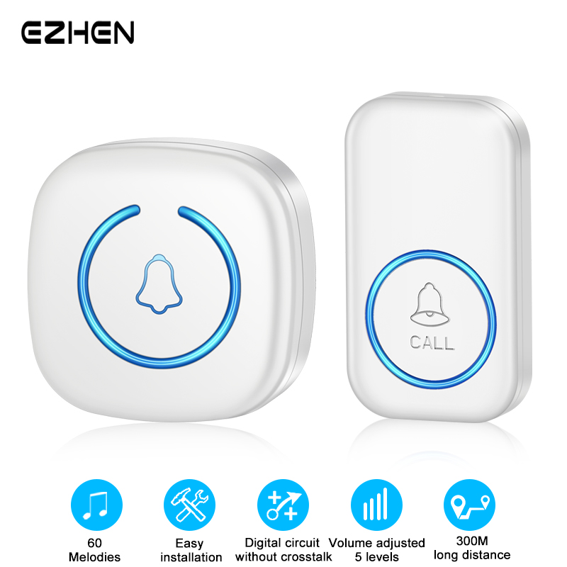 Home Security Bell - EZHEN Smart Wireless Doorbell Welcome Door