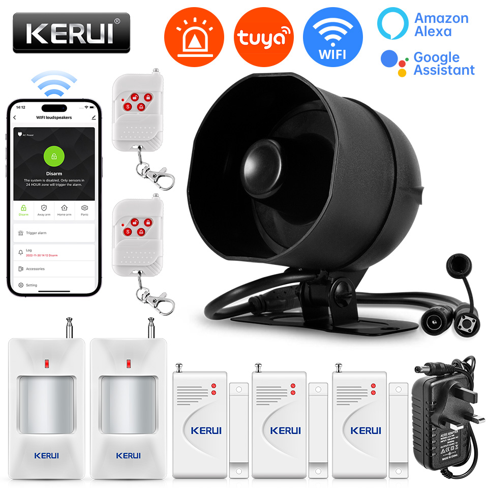 Home Security Diy - KERUI 120db Siren Alarm System WiFi