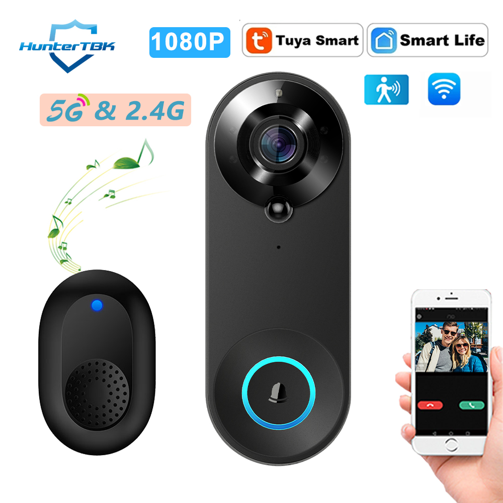 Home Security Diy - 5G 2.4G WiFi Video Doorbell 1080P