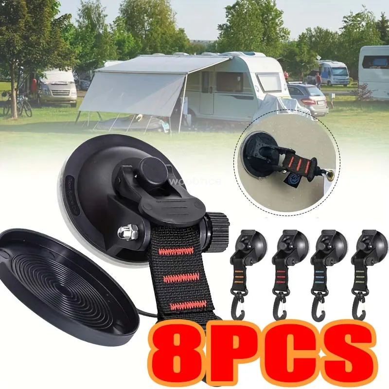 Home Security Outdoor - 1/8 Pcs Car Tent Suction Cups