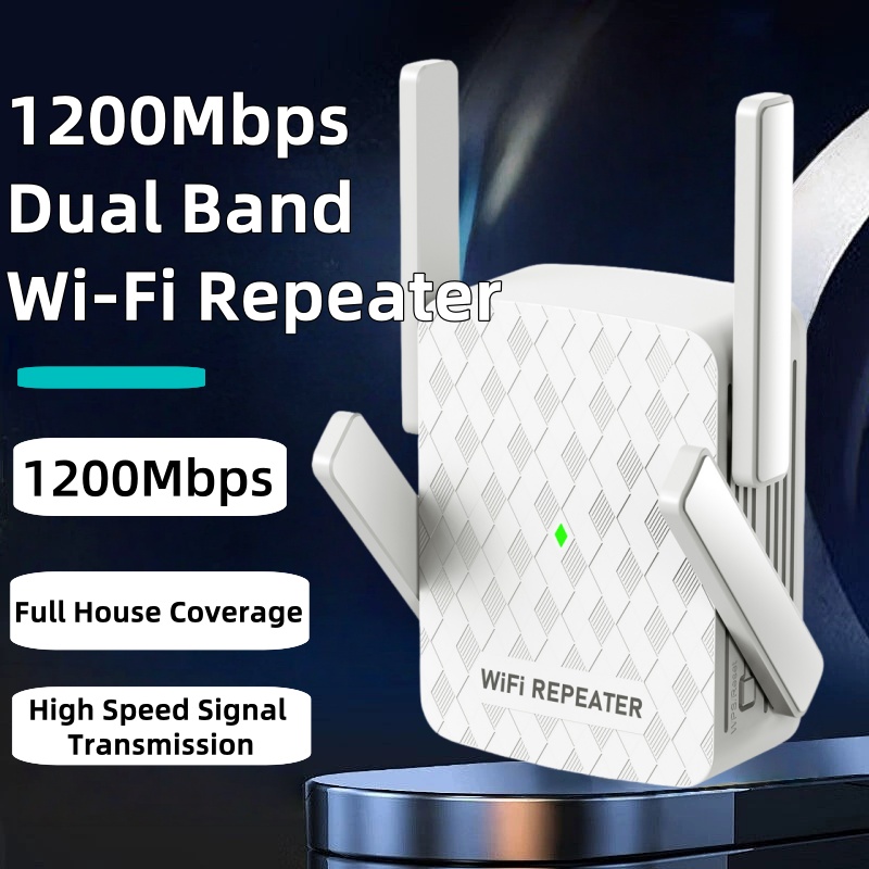 Home Security And Internet - 5Ghz WiFi Repeater 1200Mbps Router WiFi