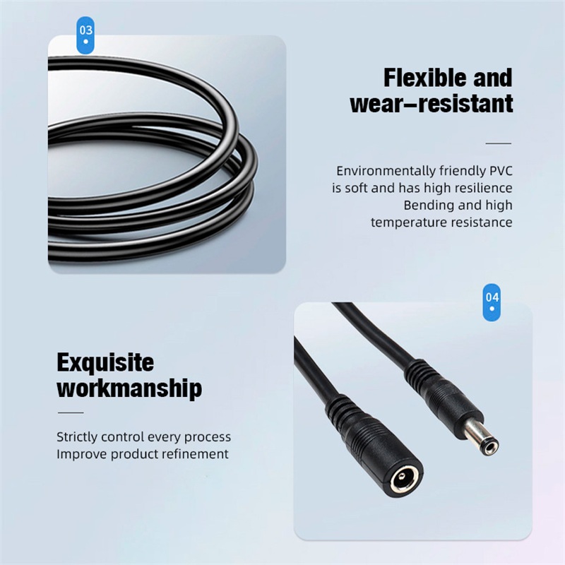 5.5 x 2.1mm 1 Female to 2 4 8  - Home Security Diy ulasan dan harga
