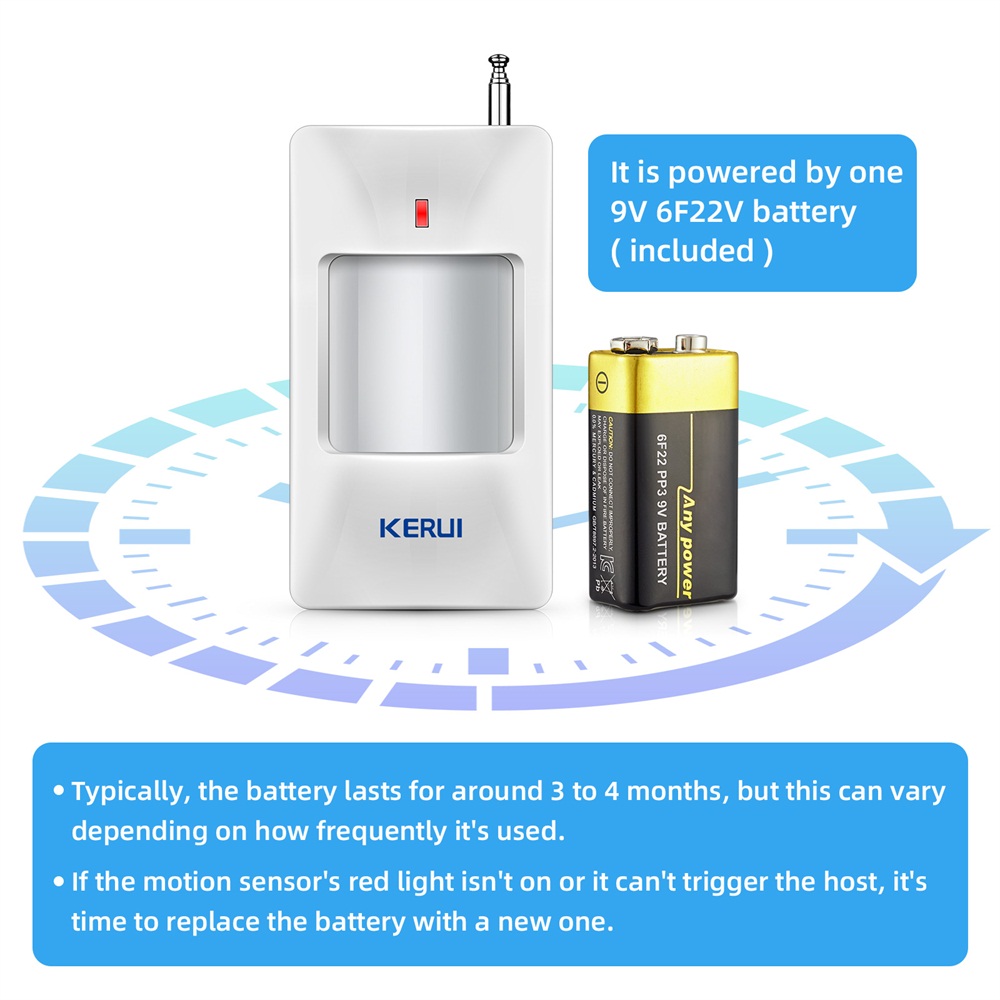 KERUI Wireless PIR Motion Sens - Home Security Ultimate ulasan dan harga