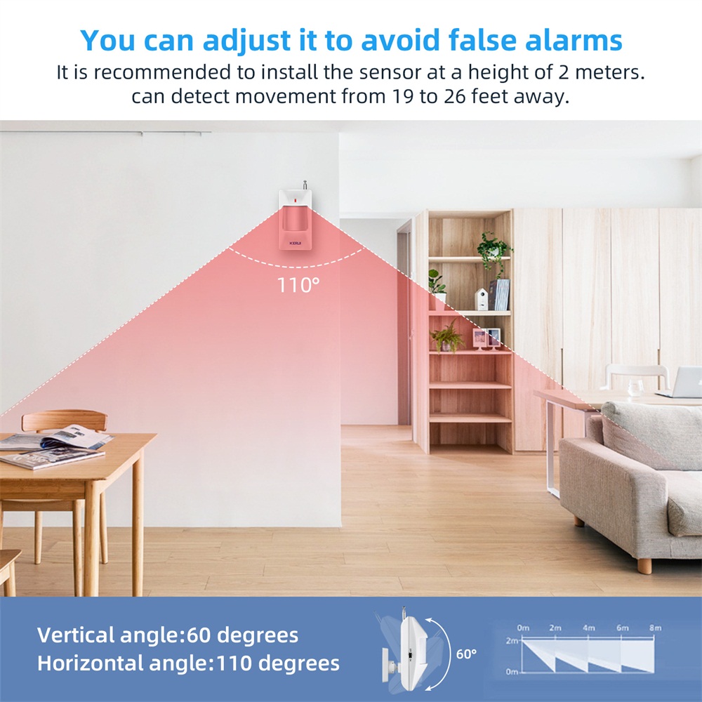 KERUI Wireless PIR Motion Sens - Home Security Ultimate ulasan dan harga