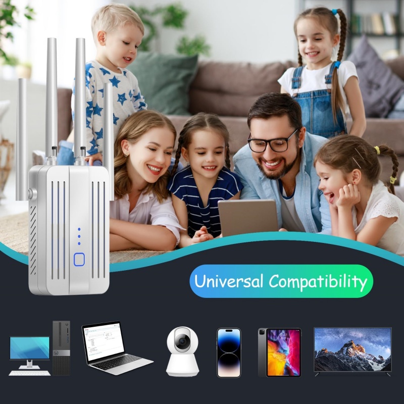 1200Mbps WiFi Repeater Extende - Home Security And Internet ulasan dan harga