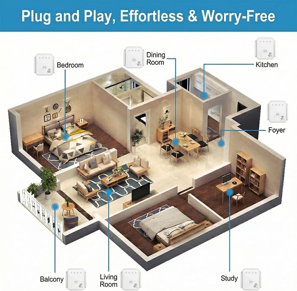 2026 New WiFi Repeater 300Mbps - Home Security Outdoor ulasan dan harga