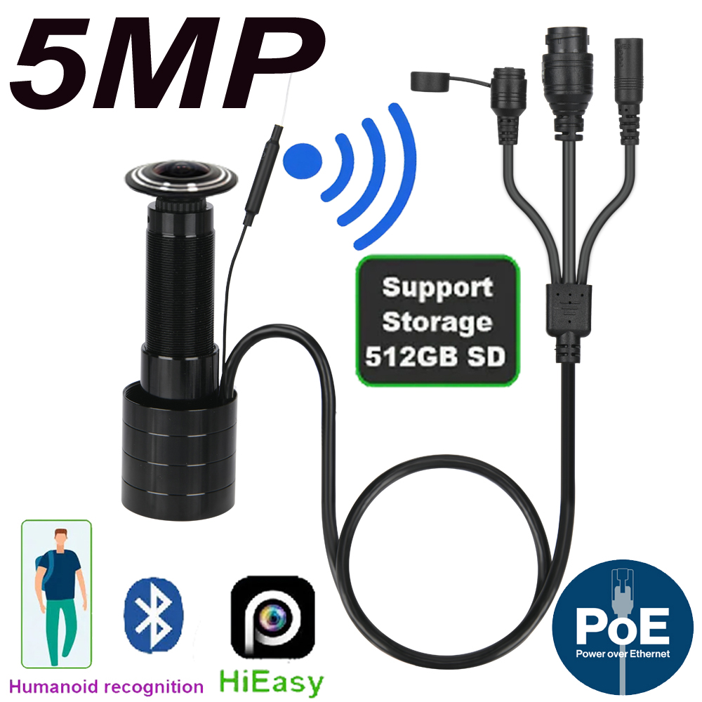 5MP Door Eye IP POE Camera Min - Home Security Diy ulasan dan harga