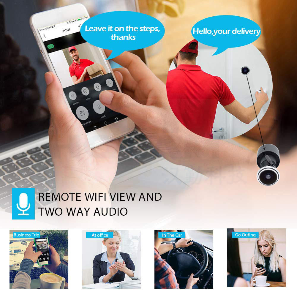 5MP Door Eye IP POE Camera Min - Home Security Diy ulasan dan harga