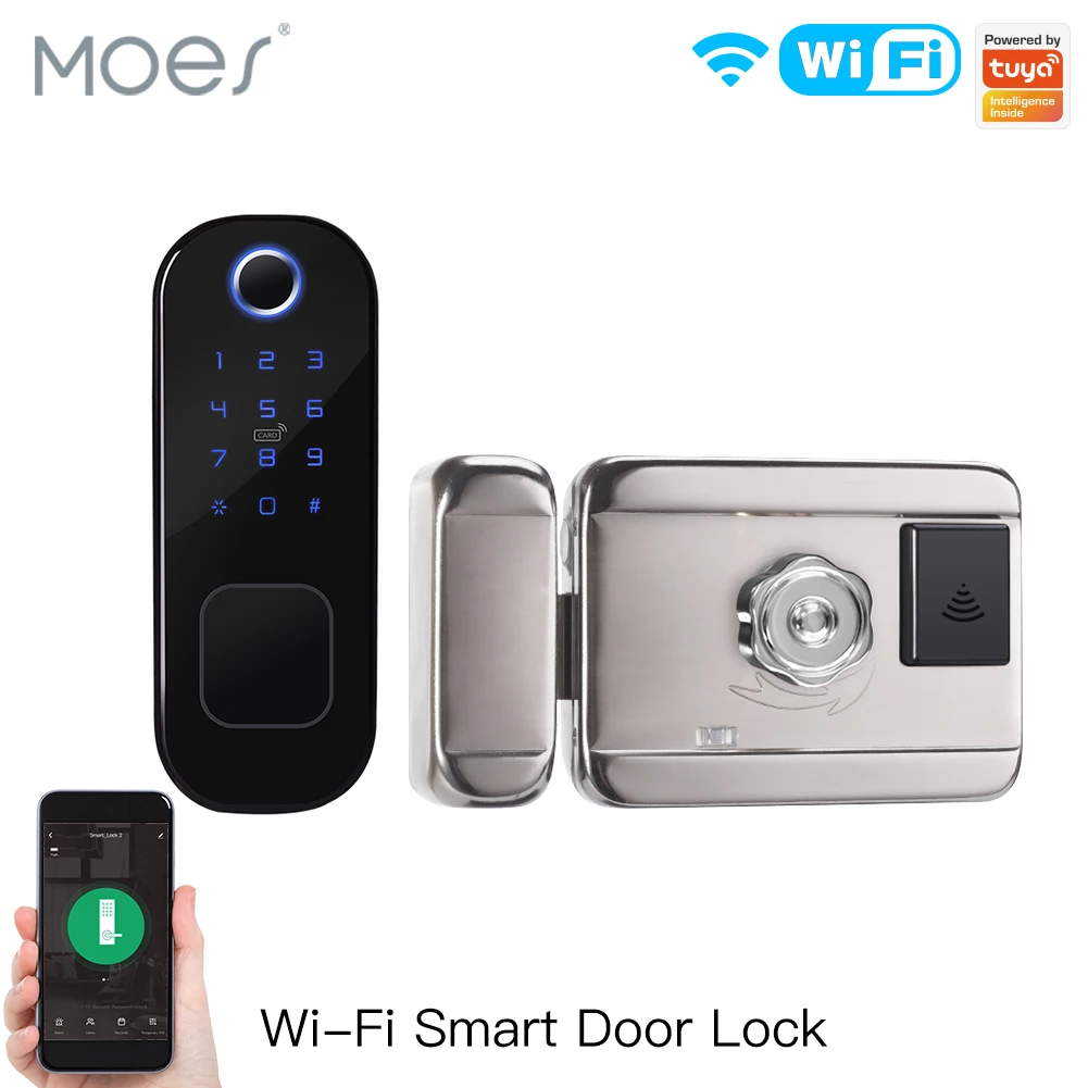 MOES WiFi Tuya Smart Lock Door - Home Security Ideas ulasan dan harga