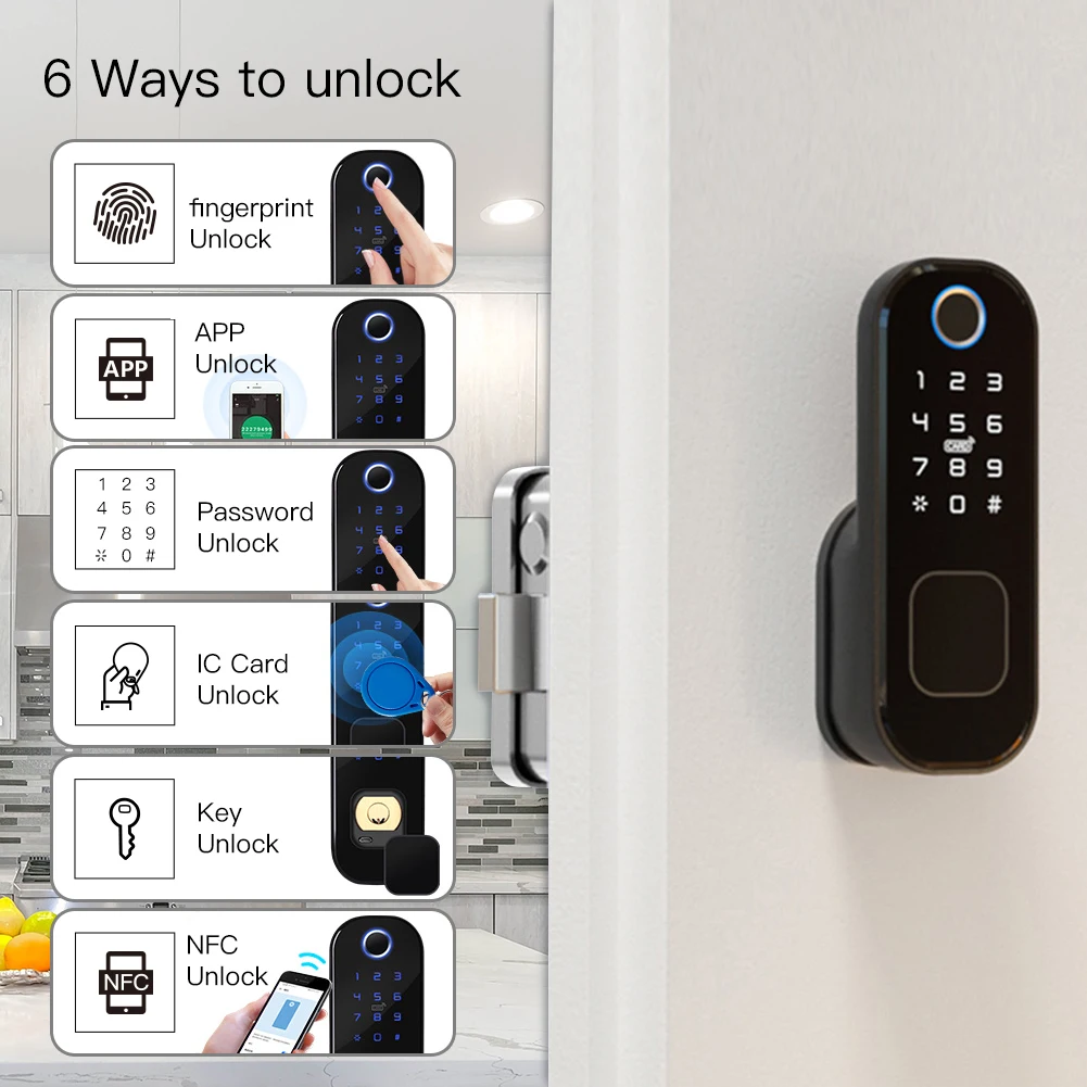 MOES WiFi Tuya Smart Lock Door - Home Security Ideas ulasan dan harga