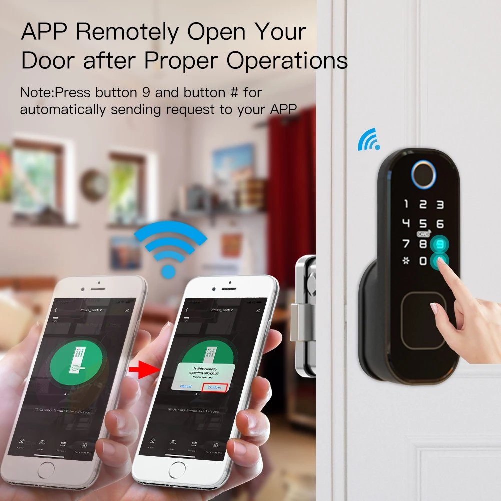 MOES WiFi Tuya Smart Lock Door - Home Security Ideas ulasan dan harga