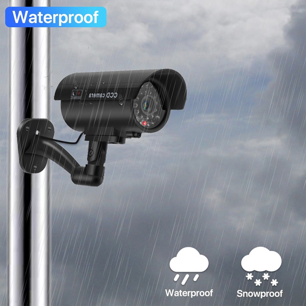 Solar Panel Dummy Surveillance - Solar Security Light ulasan dan harga