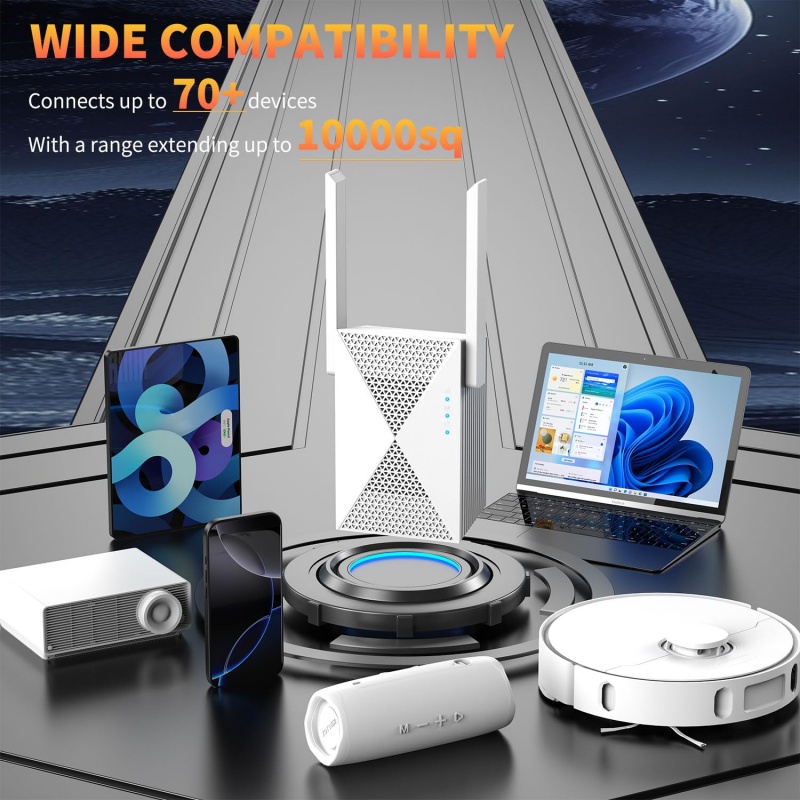 1200Mbps WiFi Repeater Wireles - Home Security And Internet ulasan dan harga