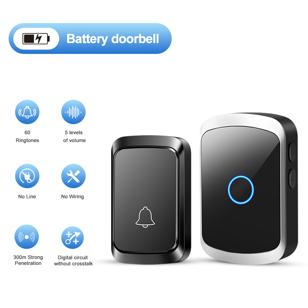 Smart Wireless Doorbell Door C - Home Security Bell ulasan dan harga