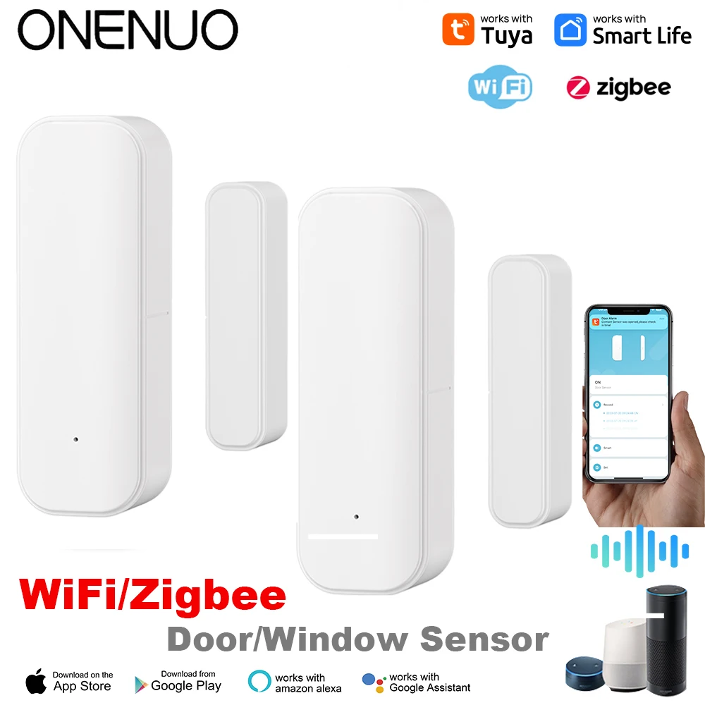 Tuya WiFi Zigbee Window Door S - Home Security Battery ulasan dan harga
