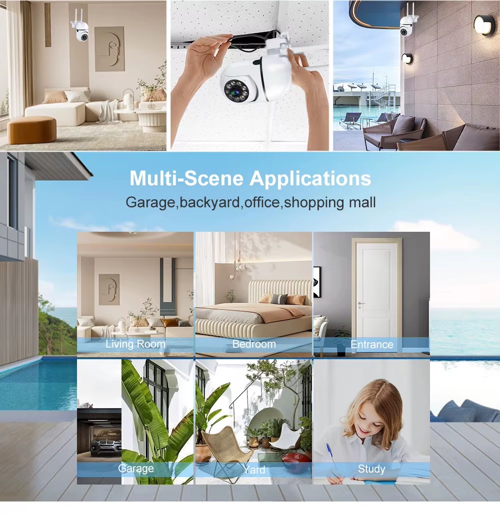 Mini 5MP HD WiFi Outdoor Secur - Home Yard Security Cameras ulasan dan harga