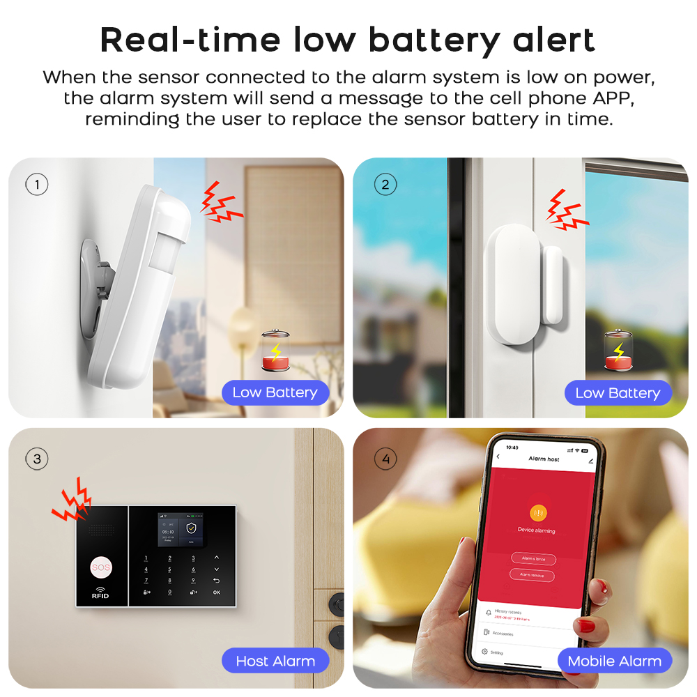 Wireless Alarm System 2.4GWiFi - Home Security No Monthly Fee ulasan dan harga