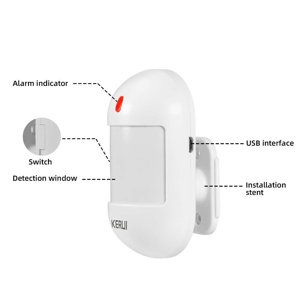 KERUI Wireless PIR Motion Sens - Home Security Battery ulasan dan harga