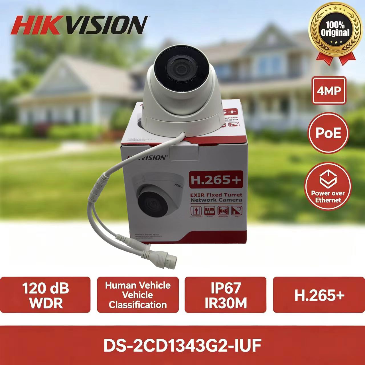 Hikvision DS-2CD1343G2-IUF 4MP - Home Security Hikvision ulasan dan harga