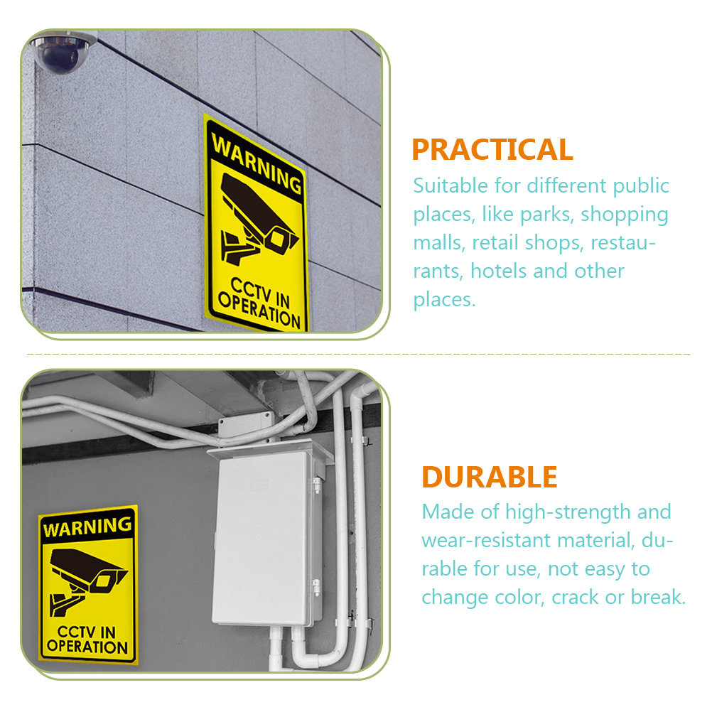 Acrylic Security Camera Warnin - Home Yard Security Cameras ulasan dan harga