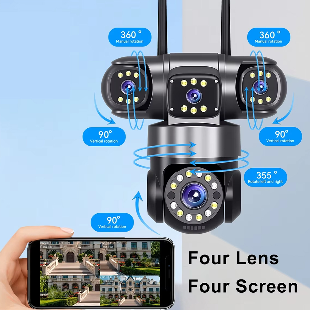 Hot Sale Multi Lens 20MP Secur - Home Yard Security Cameras ulasan dan harga