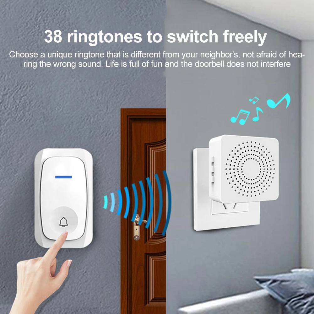 USB Wireless Doorbell Smart We - Home Security Bell ulasan dan harga