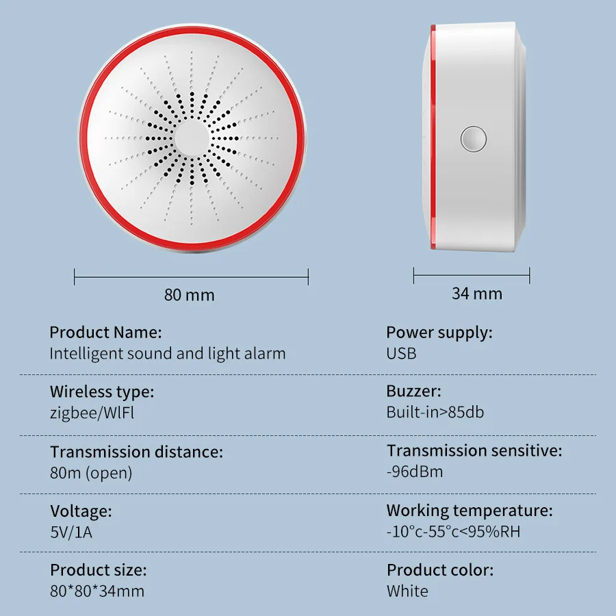 Tuya WiFi ZigBee Smart Alarm S - Home Security Ultimate ulasan dan harga