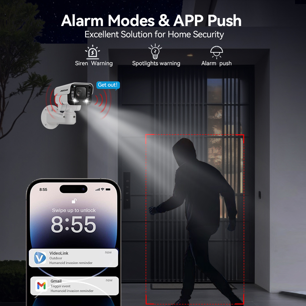 ASECAM 4K 8MP IP Camera PTZ 30 - Home Security Hikvision ulasan dan harga