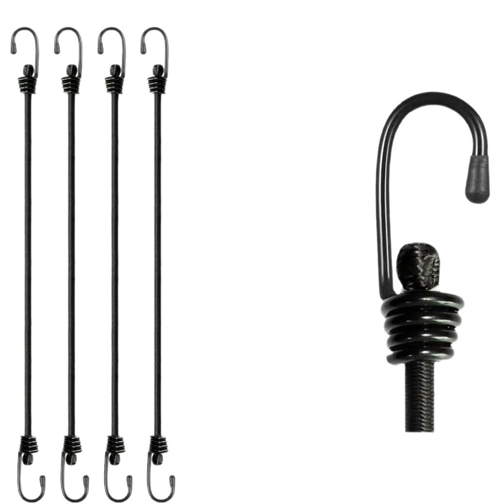 4Pcs Bungee Cords with Hooks I - Home Security Outdoor ulasan dan harga