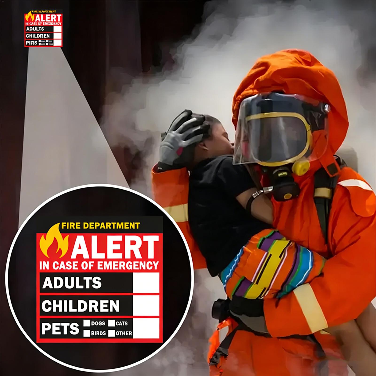 Fire Pet Alert Sticker Rain-Pr - Home Security Department ulasan dan harga