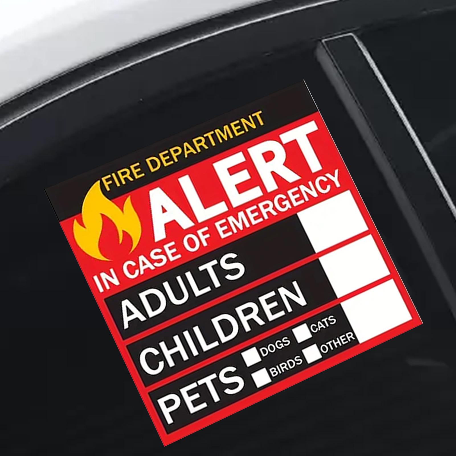 Fire Pet Alert Sticker Rain-Pr - Home Security Department ulasan dan harga
