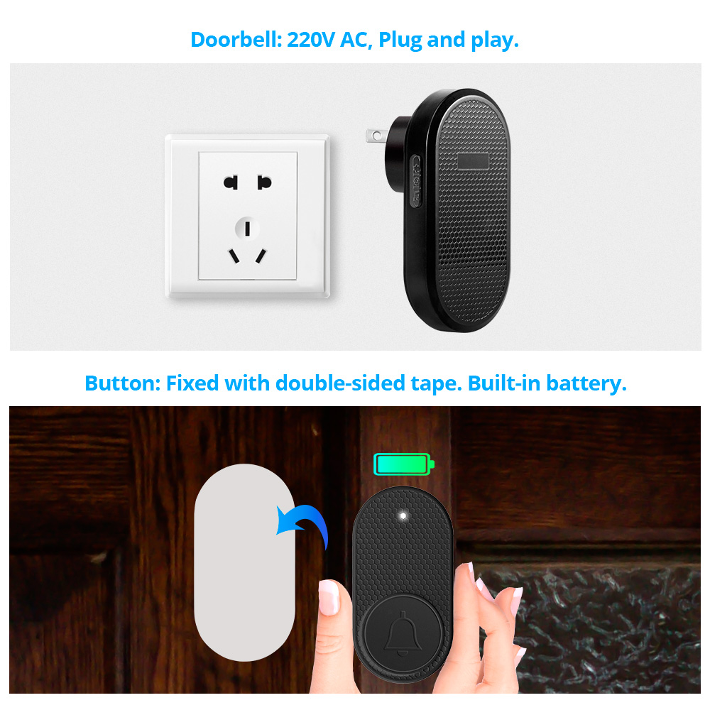 M558 Wireless Smart Doorbell W - Home Security Bell ulasan dan harga