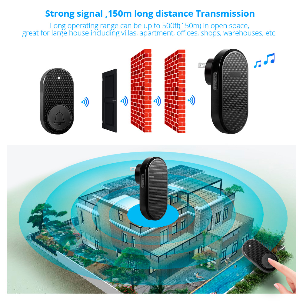 M558 Wireless Smart Doorbell W - Home Security Bell ulasan dan harga