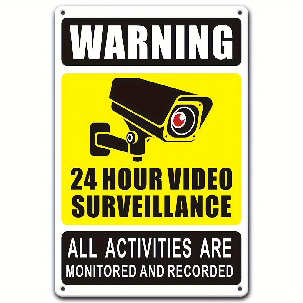 24/7 Video Surveillance Warnin - Home Security Ideas ulasan dan harga
