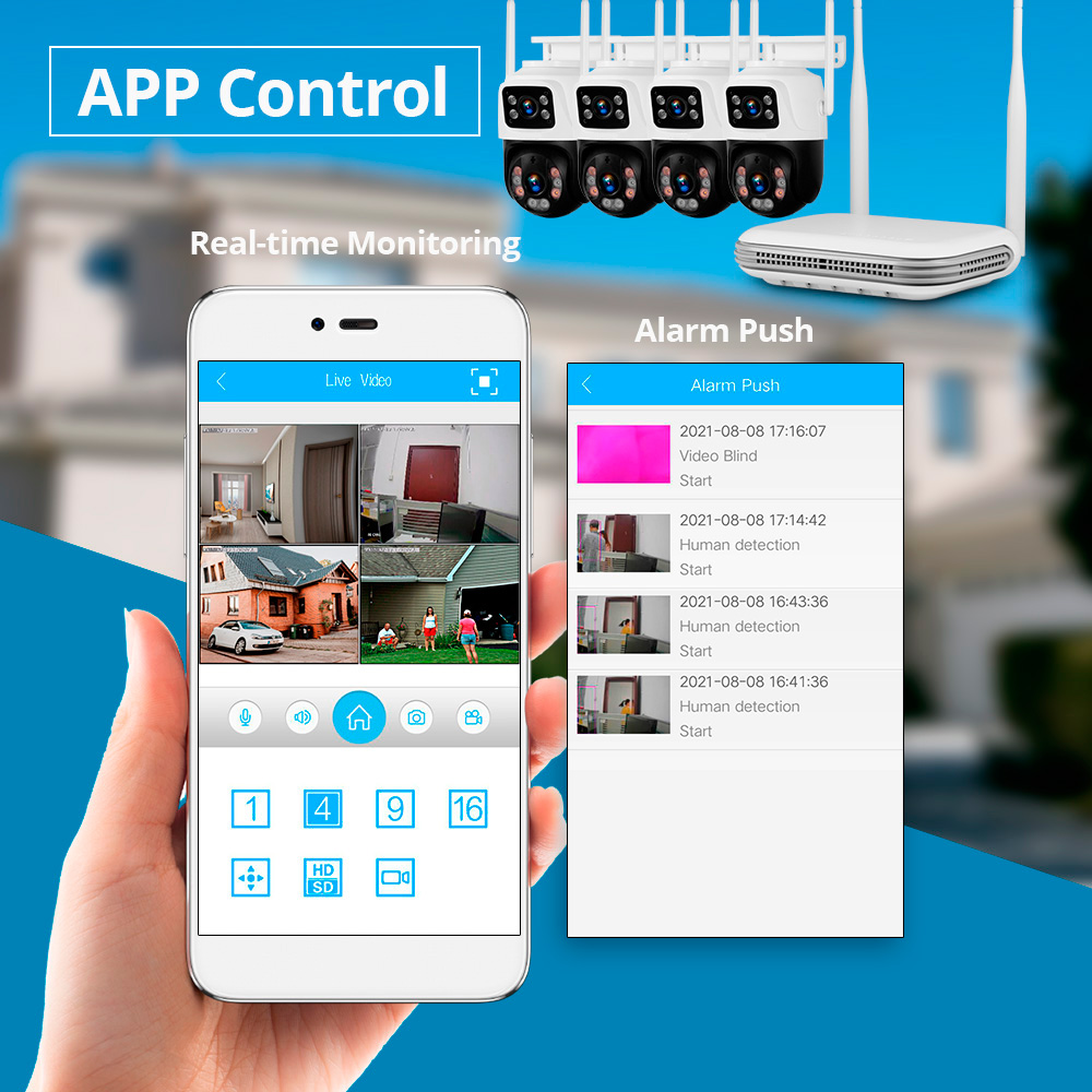 KERUI Waterproof 6MP HD Wirele - Home Security Ideas ulasan dan harga