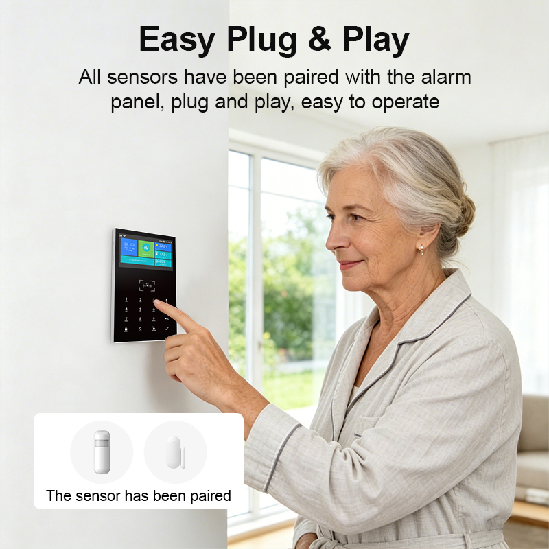 GSM WiFi Home Security Alarm S - Home Security No Monthly Fee ulasan dan harga