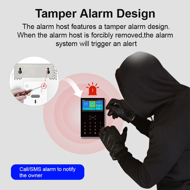 GSM WiFi Home Security Alarm S - Home Security No Monthly Fee ulasan dan harga