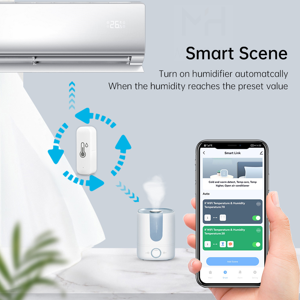 MANHOT Zigbee/Wifi Smart Tempe - Home Security Battery ulasan dan harga