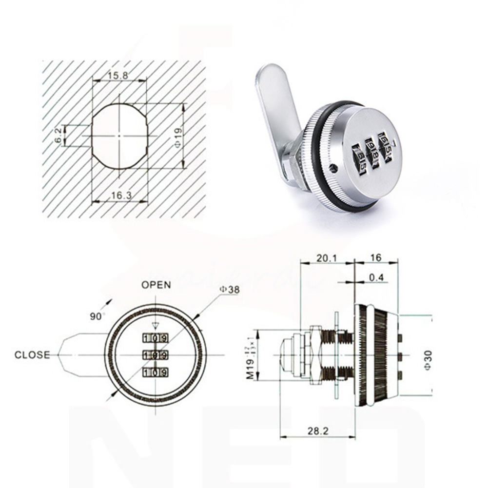 3 Digit Security Password Keyl - Home Security Essential ulasan dan harga