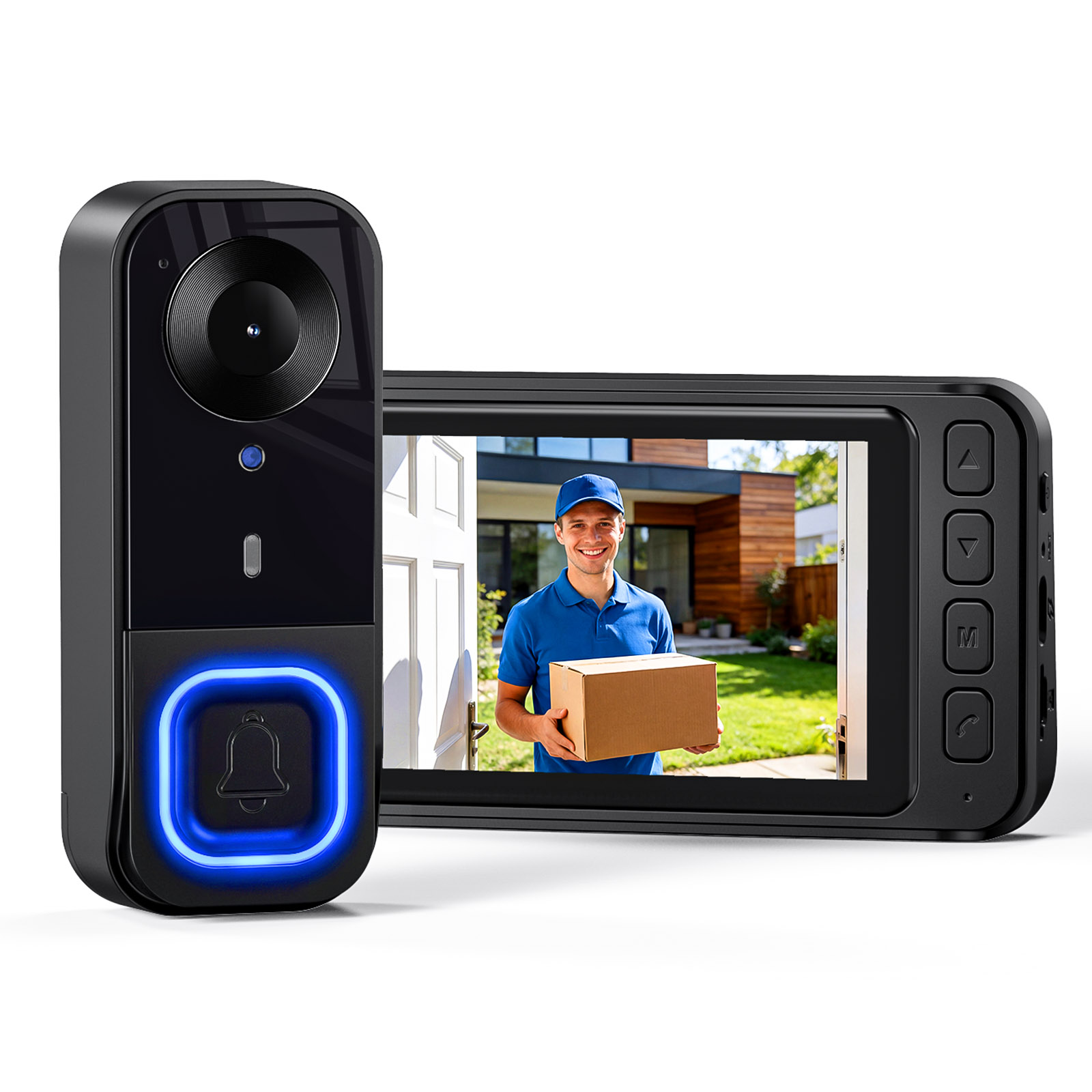 Video Doorbell HD Camera Night - Home Security No Monthly Fee ulasan dan harga